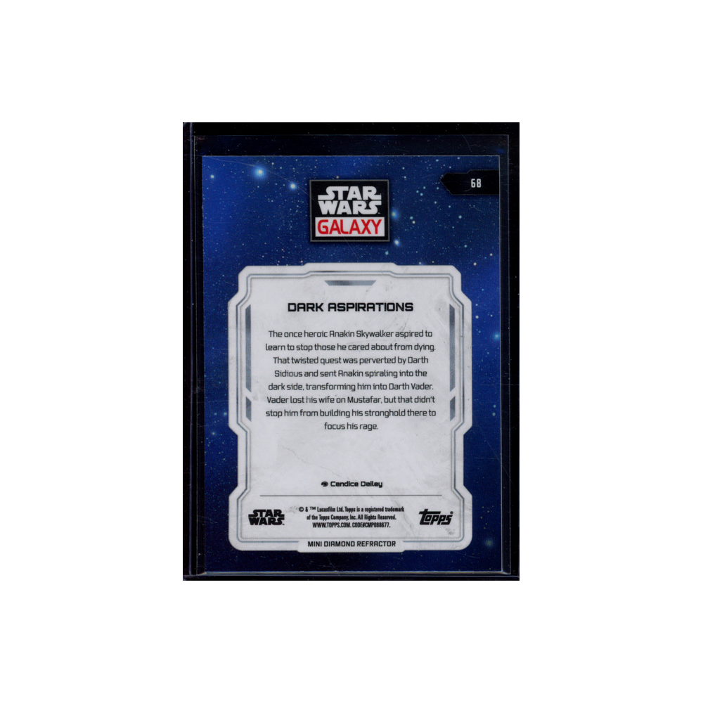 Dark Aspirations 2024 Topps Star Wars Galaxy Chrome Refractor
