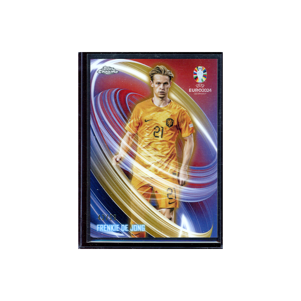 Frenkie de Jong 2024 Topps Chrome UEFA Euro Soccer /50