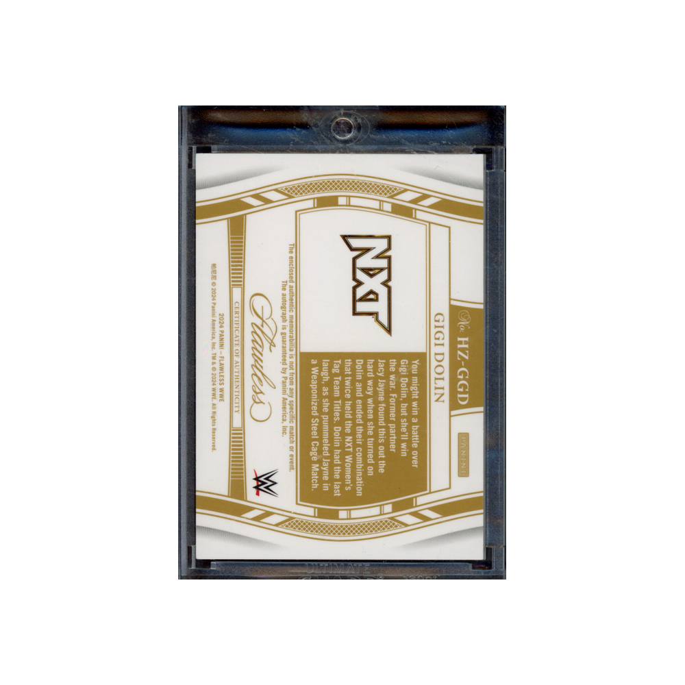 Gigi Dolin 2024 Panini Flawless WWE Patch Auto /25