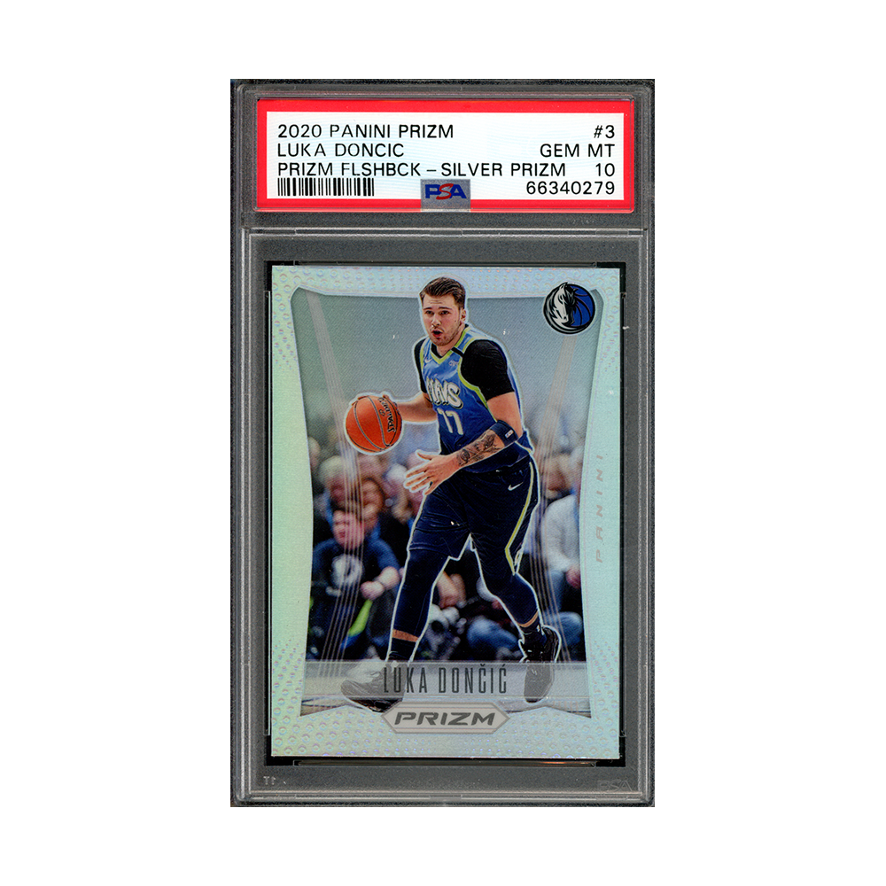 Luka Doncic 2020 Panini Prizm Basketball Flashback Silver Prizm PSA 10