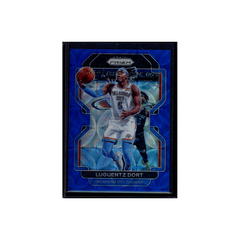 Luguentz Dort 2021-22 Panini Prizm Basketball Blue Choice /39