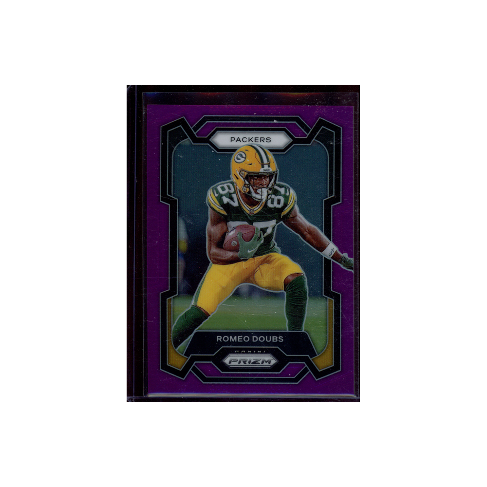 Romeo Doubs 2023 Panini Prizm Football Purple /125