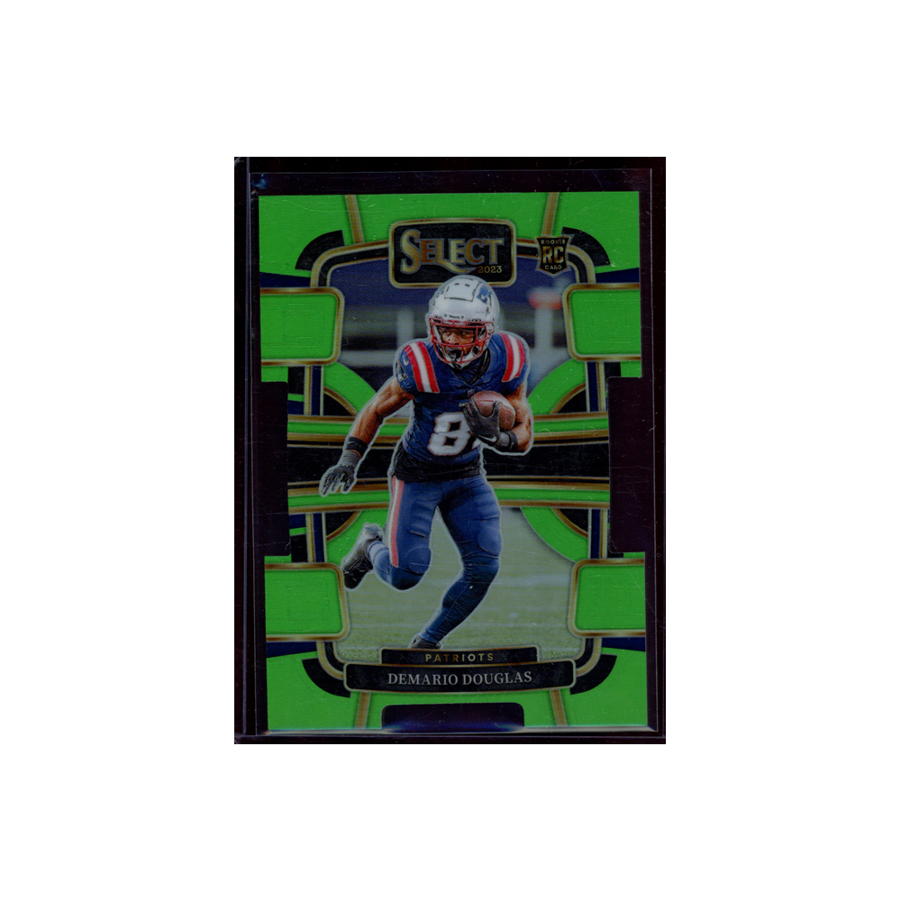Demario Douglas 2023 Panini Select Rookie Green Die-Cut /699