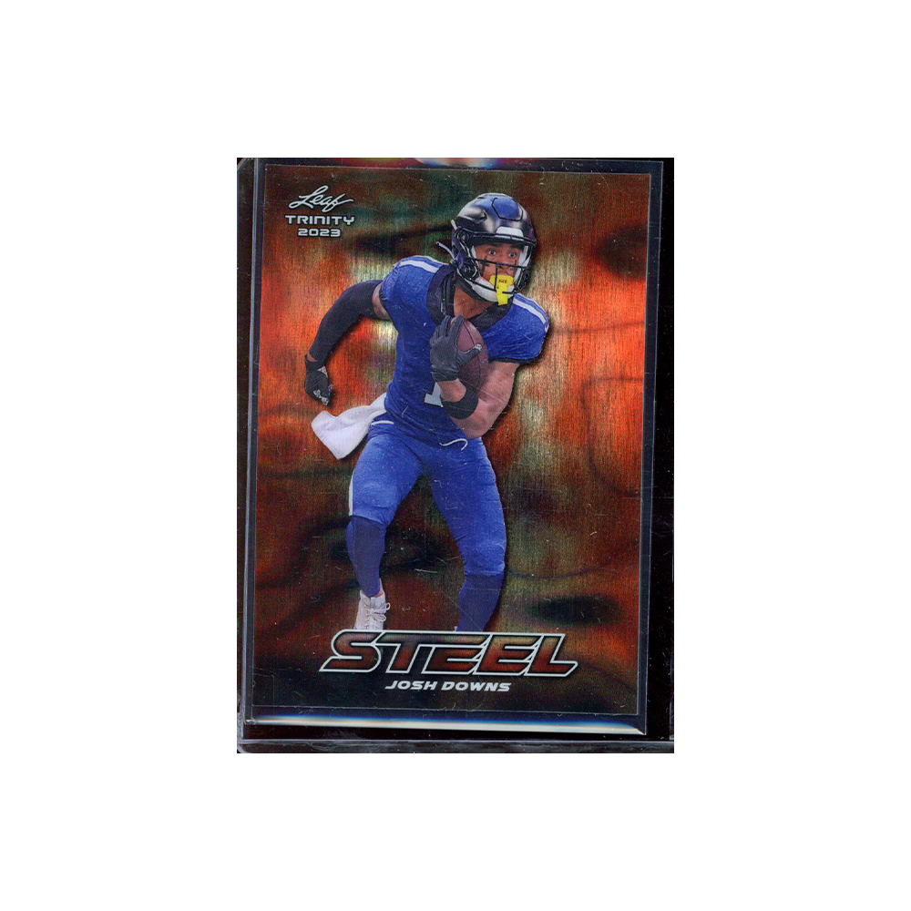 Josh Downs 2023 Leaf Trinity Football Rookie Steel /15