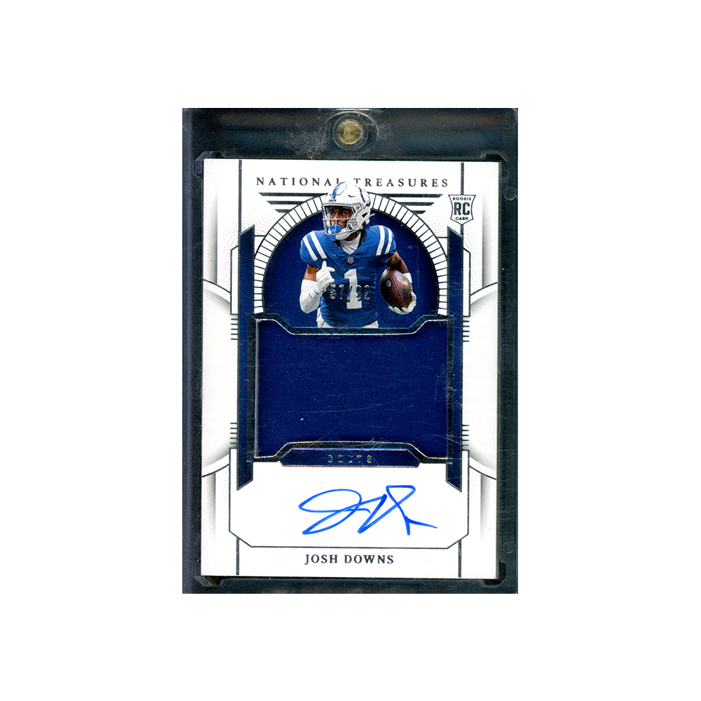 Josh Downs 2023 Panini National Treasures Football RPA /99