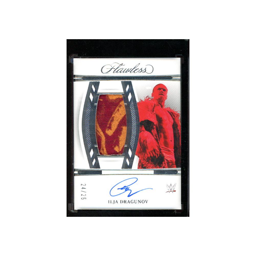 Ilja Dragunov 2024 Panini Flawless WWE Vertical Autographed Memorabilia /25