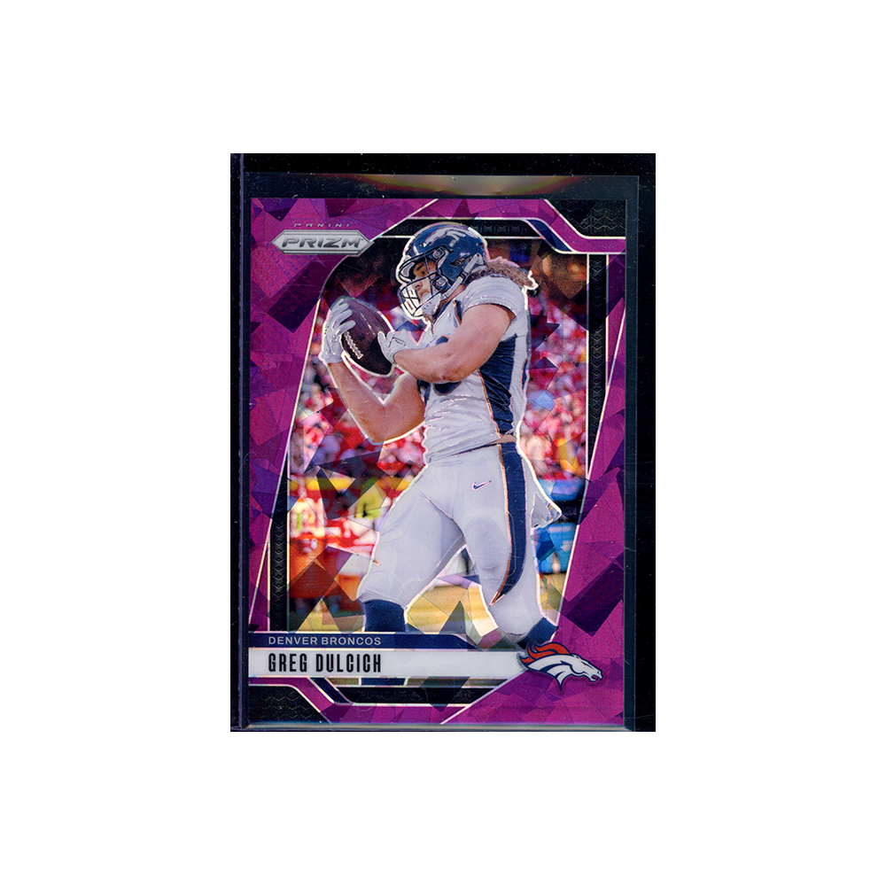 Greg Dulcich 2024 Panini Prizm Football Purple Ice Prizm /225