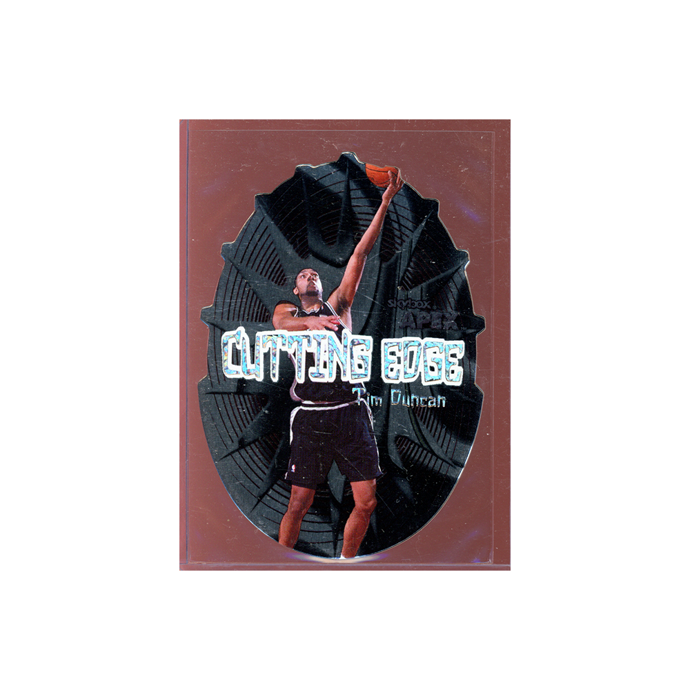 Tim Duncan 1999 Skybox Apex Cutting Edge Die-Cut