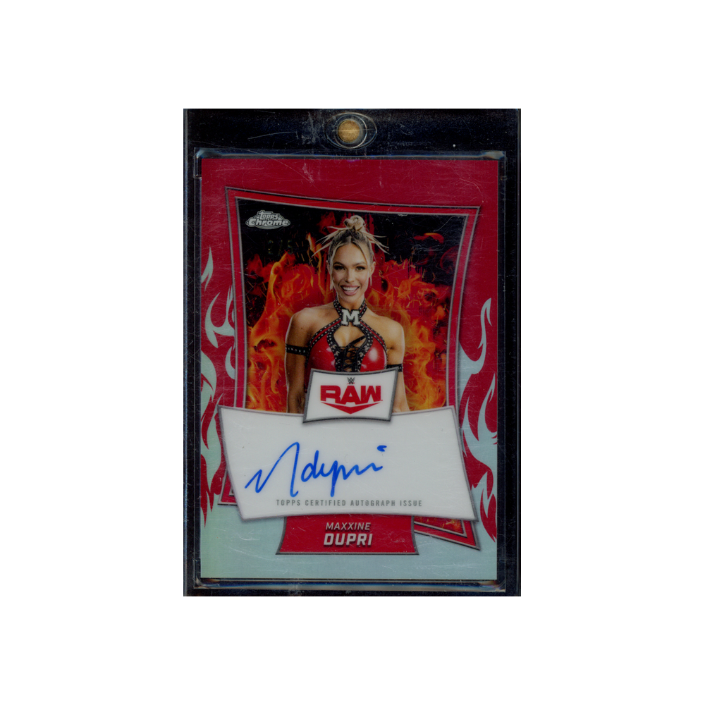 Maxxine Dupri 2025 Topps Chrome Auto Red Refractor /5