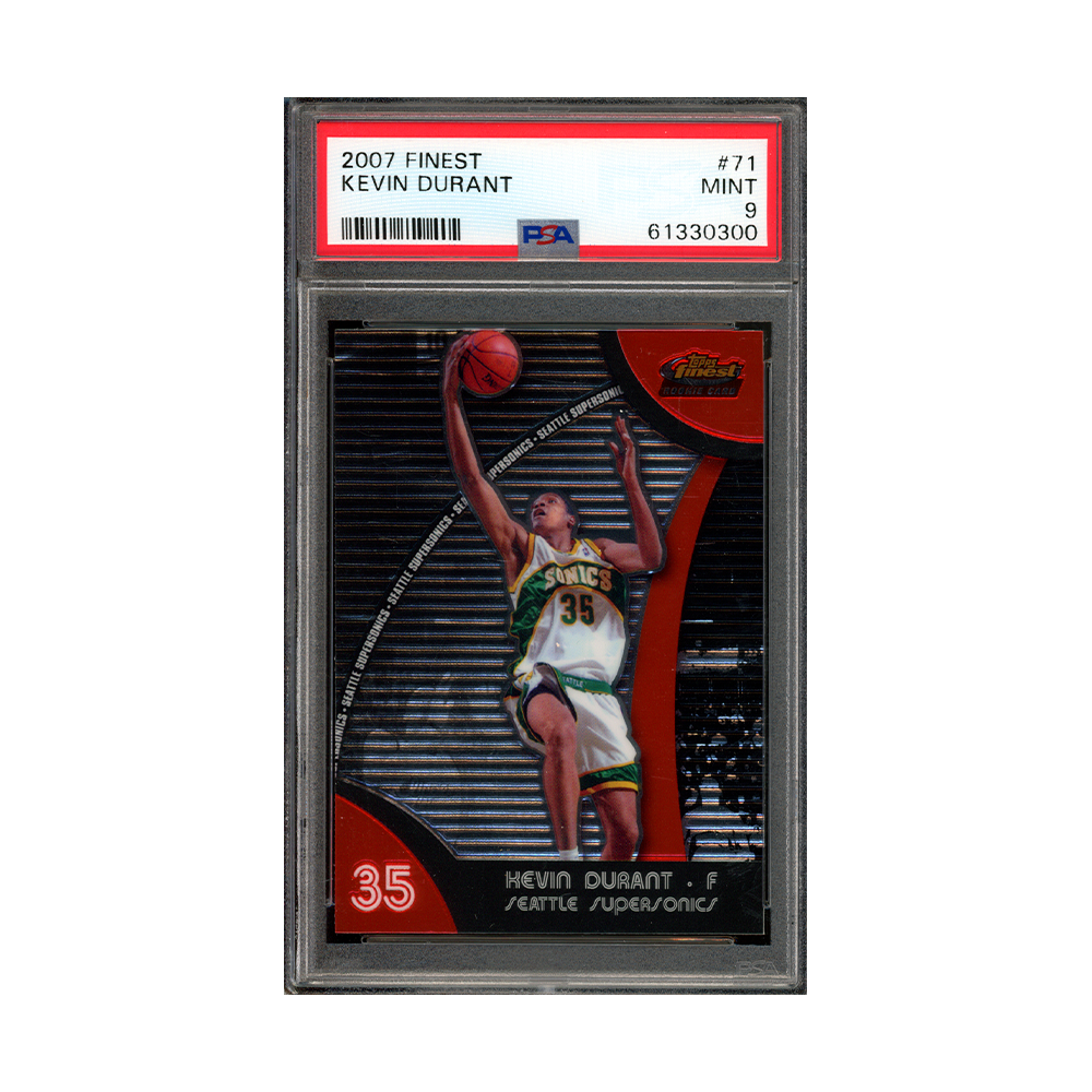 Kevin Durant 2007 Finest Rookie PSA 9