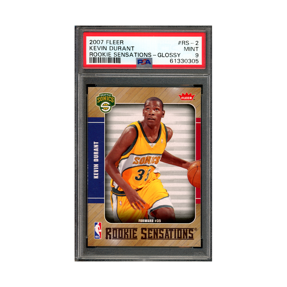 Kevin Durant 2007 Fleer Rookie Sensations Glossy PSA 9