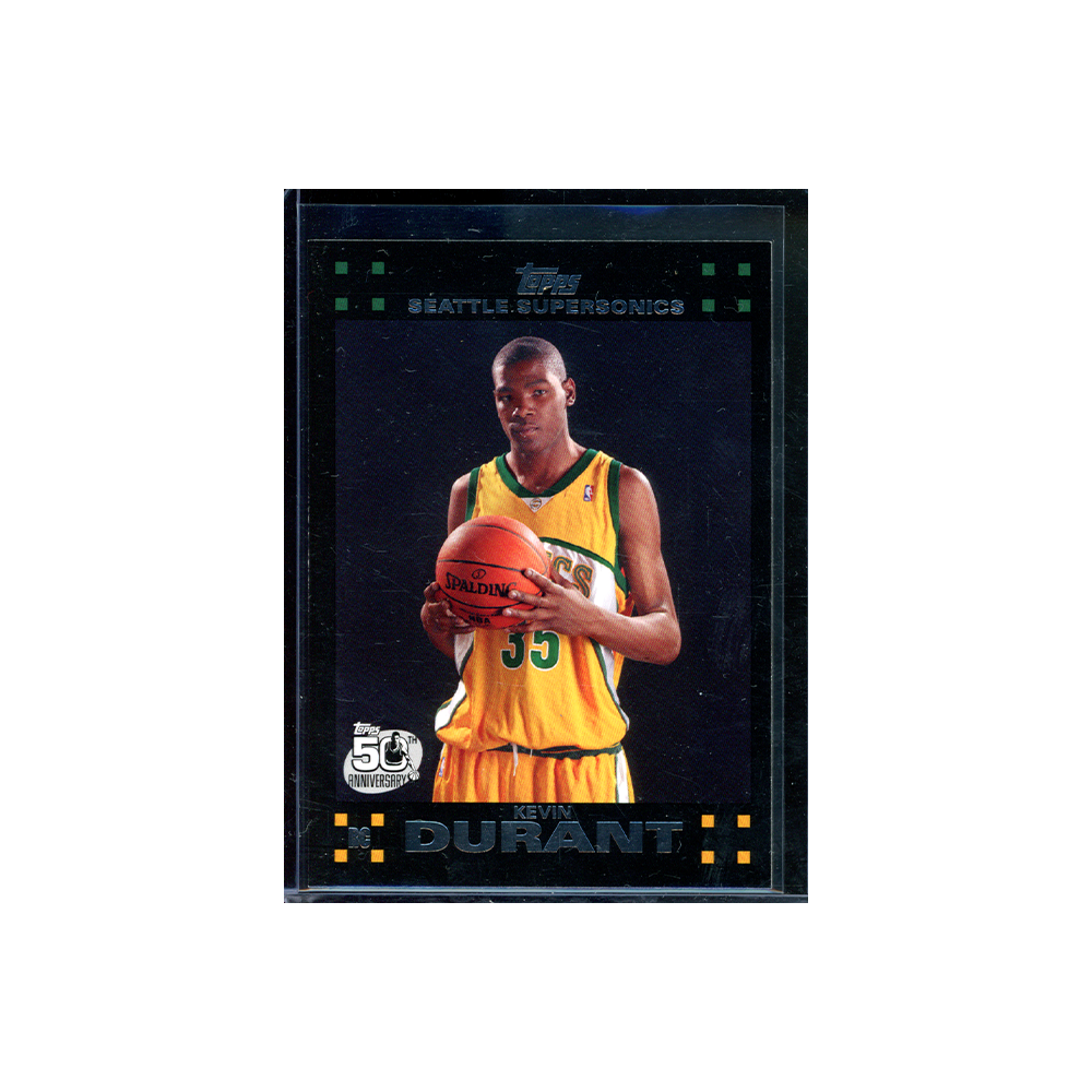 Kevin Durant 2007-08 Topps 50th Anniversary Basketball Rookie Black