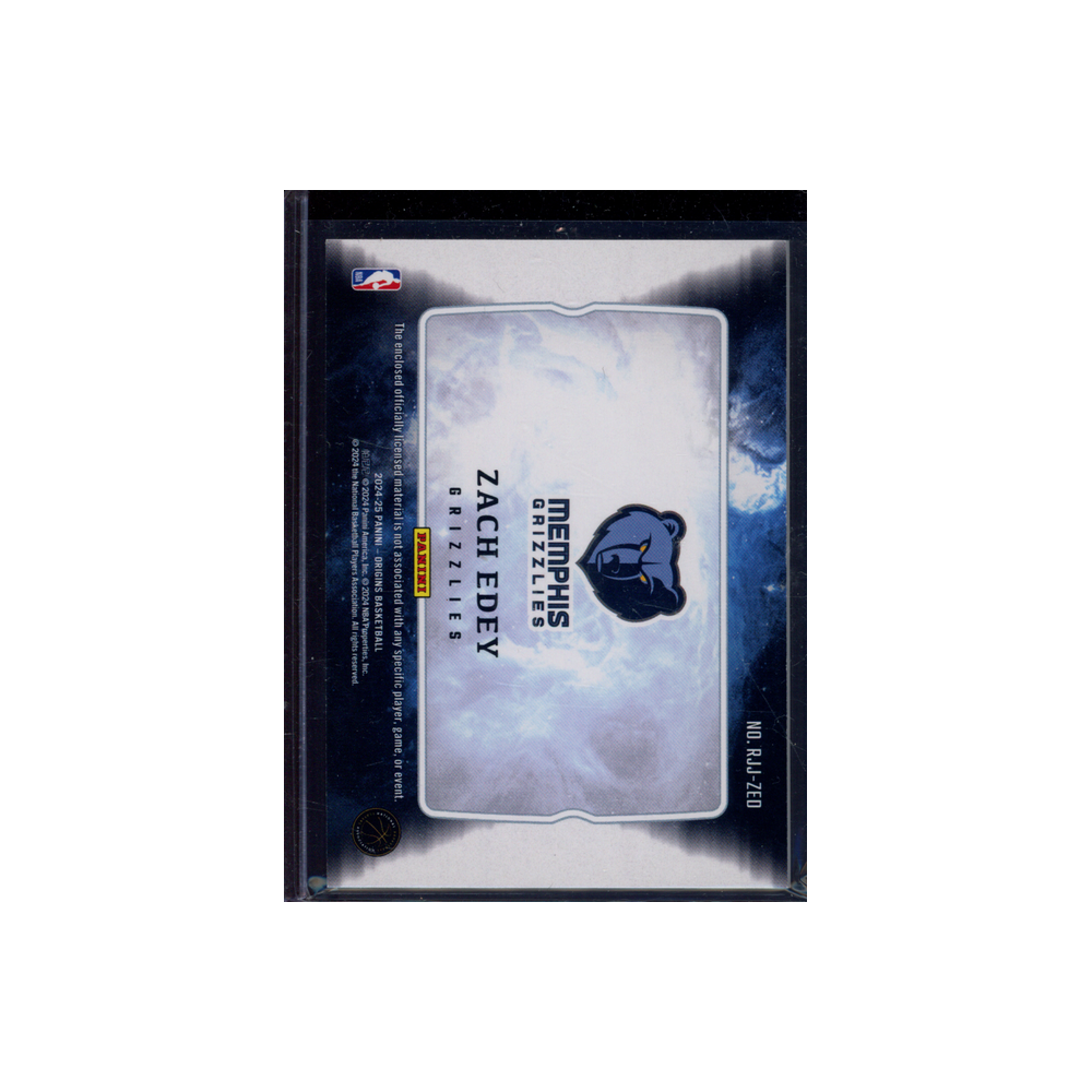 Zach Edey 2024-25 Panini Origins Basketball Rookie Jumbo Jersey