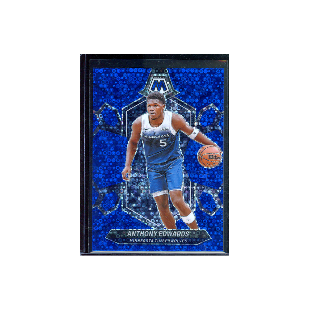 Anthony Edwards 2023-24 Panini Mosaic Basketball Fast Break Blue /85