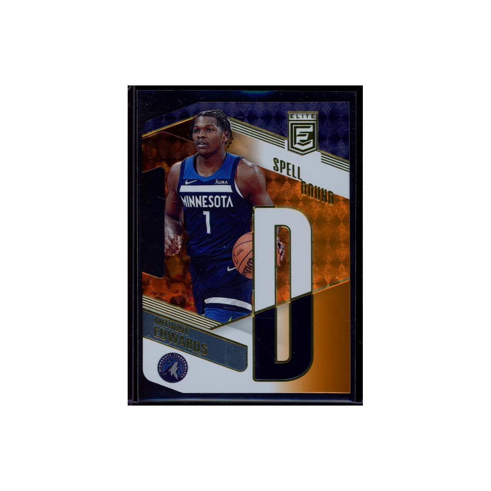 Anthony Edwards 2022-23 Panini Donruss Elite Basketball Spellbound "D" Orange