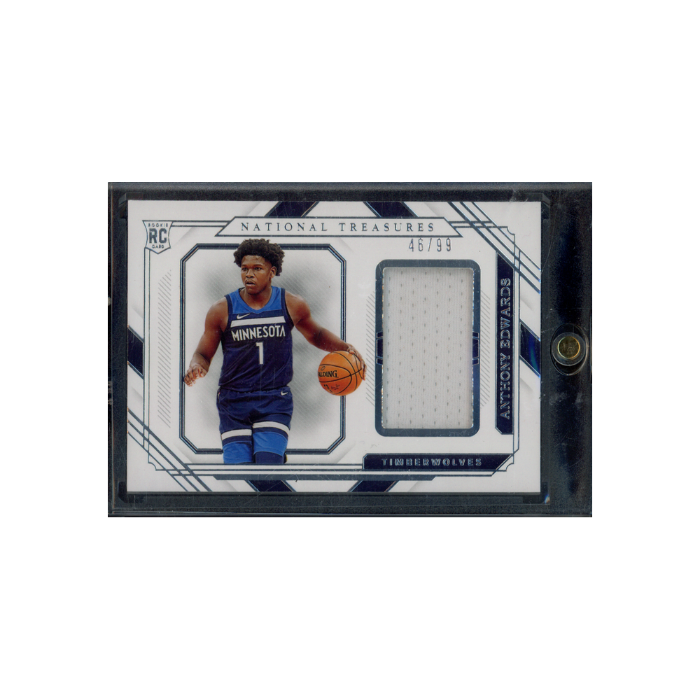 Anthony Edwards 2020-21 National Treasures Baskeball Rookie Patch /99