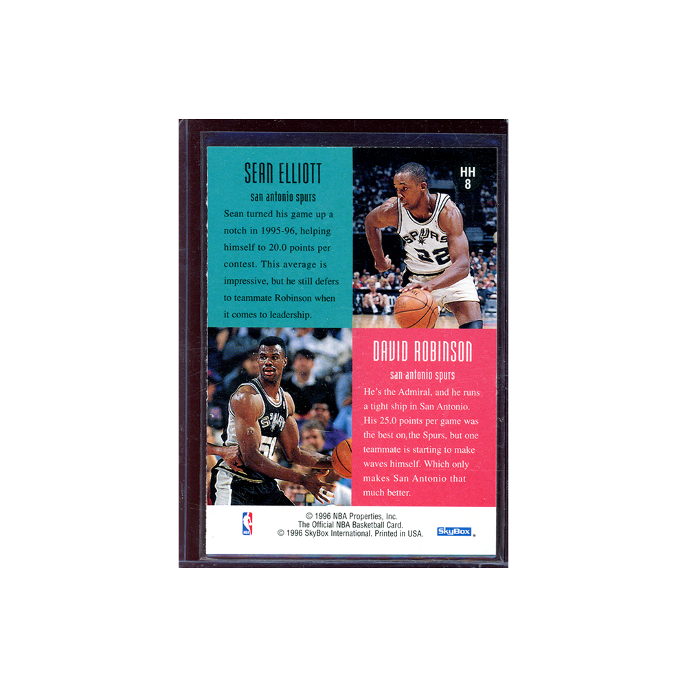 Elliott / Robinson 1996 Hoops Basketball Head 2 Head