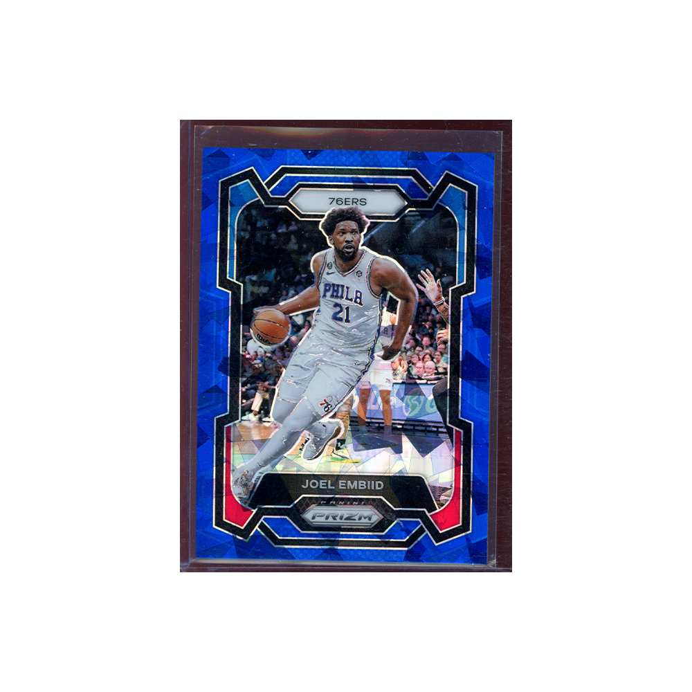 Joel Embiid 2023-24 Panini Prizm Basketball Blue Ice /125