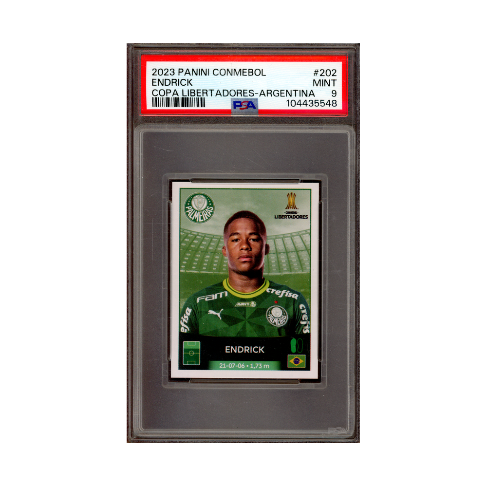 Endrick 2023 Panini Conmebol Copa Libertadores Argentina PSA 9