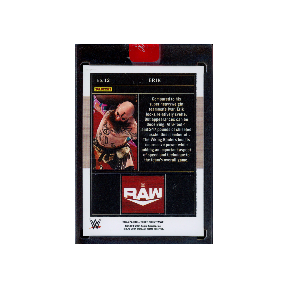 Erik 2024 Panini Three Count WWE Green /5