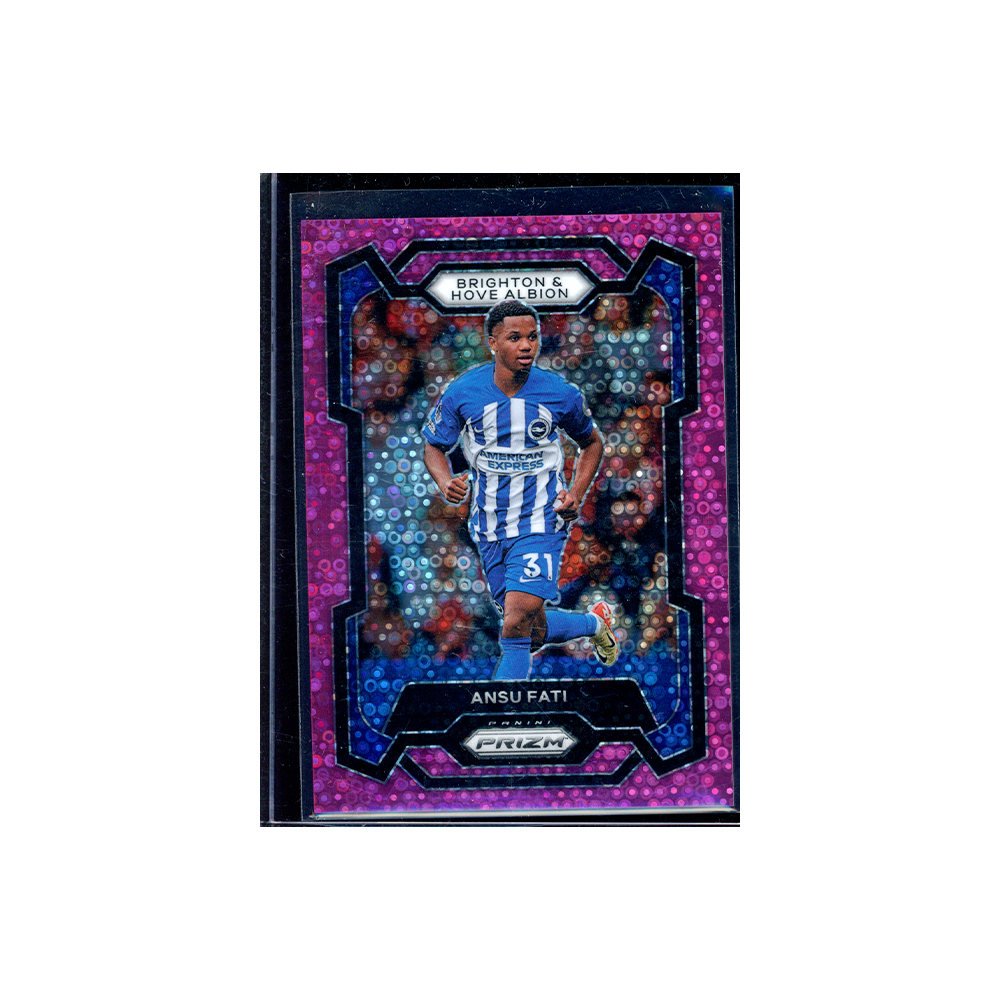 Ansu Fati 2023-24 Panini Prizm Premier League Soccer Purple Disco /149