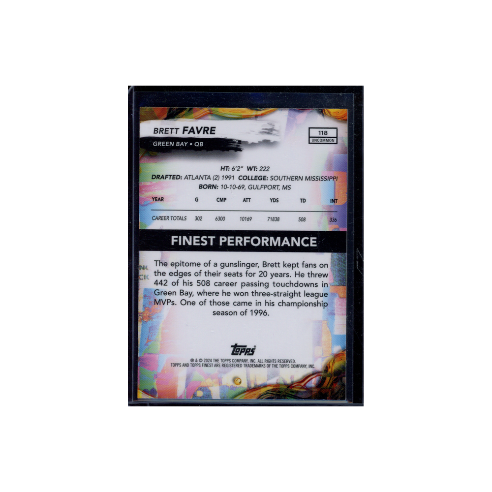 Brett Favre 2024 Topps Finest Football Purple /200