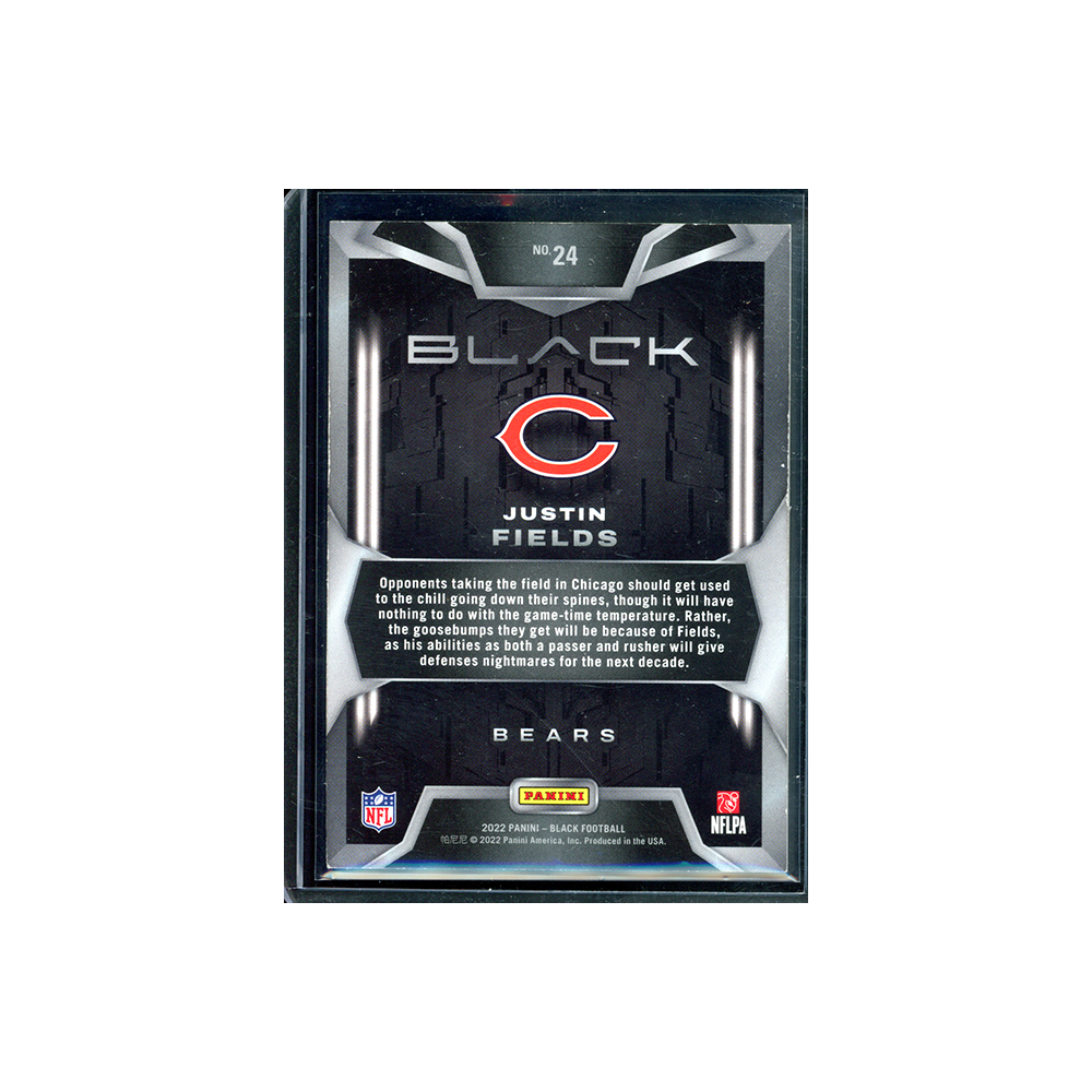Justin Fields 2022 Panini Black Football /25