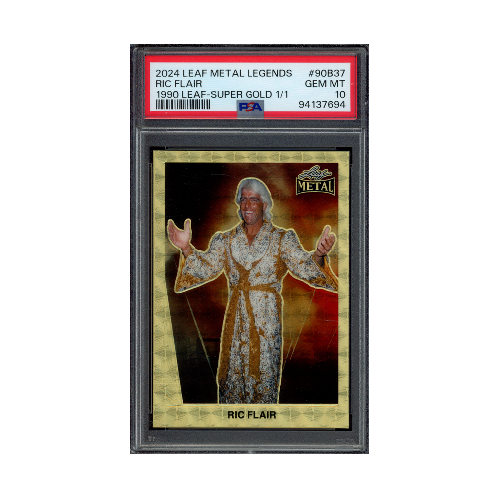 Ric Flair 2024 Leaf Metal Legends Super Gold 1/1 PSA 10