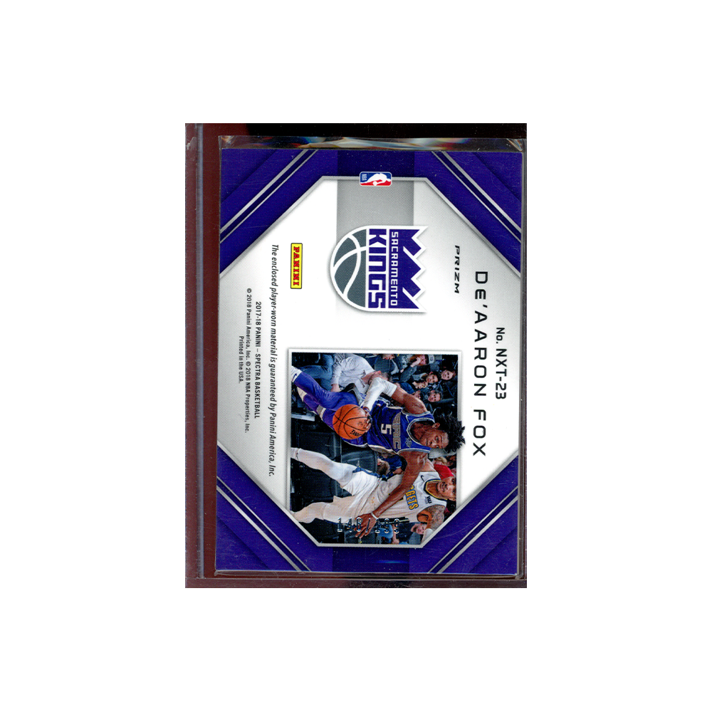 De'Aaron Fox 2017-18 Panini Spectra Basketball Next Era Rookie Patch /199