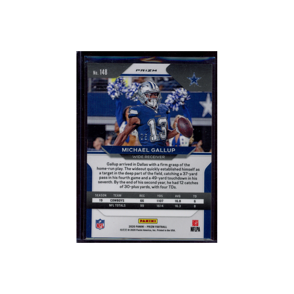 Michael Gallup 2020 Panini Prizm Football Gold Prizm /10