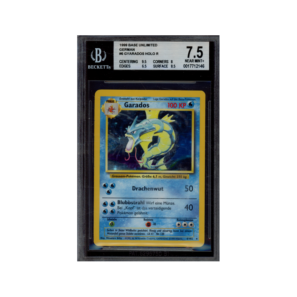 Gyarados Holo R 1999 Base Unlimited German BGS 7.5