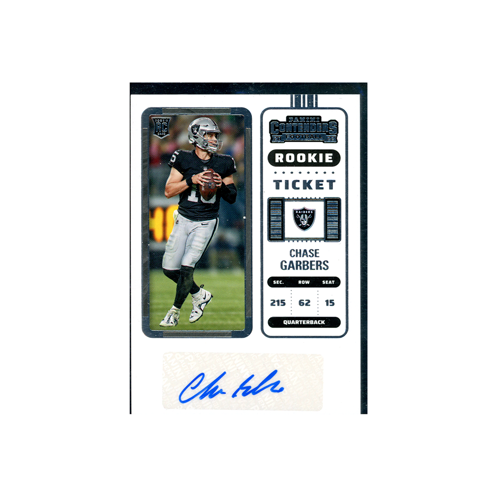 Chase Garbers 2022 Panini Contenders Football Rookie Ticket Auto