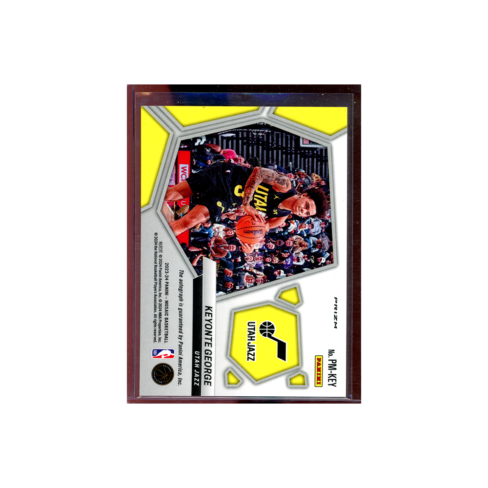 Keyonte George 2023-24 Panini Mosaic Basketball Pictographes Rookie Auto Red Choice