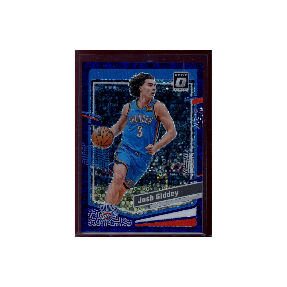 Josh Giddey 2023-24 Panini Donruss Optic Basketball Blue Fast Break /99