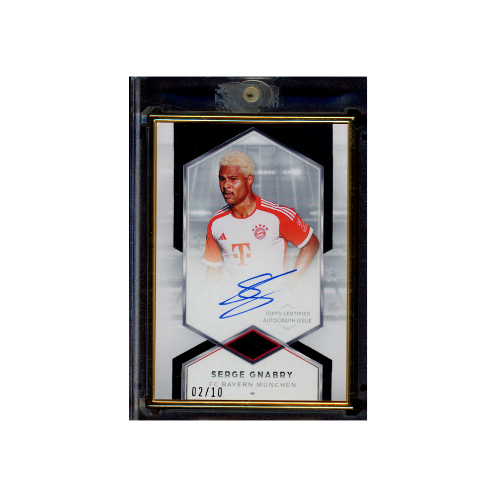 Serge Gnabry 2024 Topps Transcendent Variation Auto Framed /10