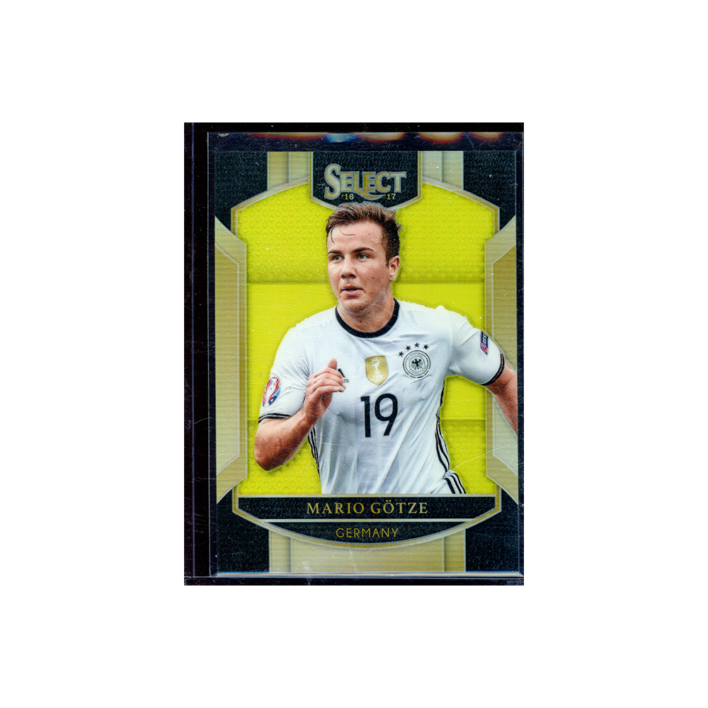 Mario Götze 2016-17 Panini Select Soccer Yellow /125