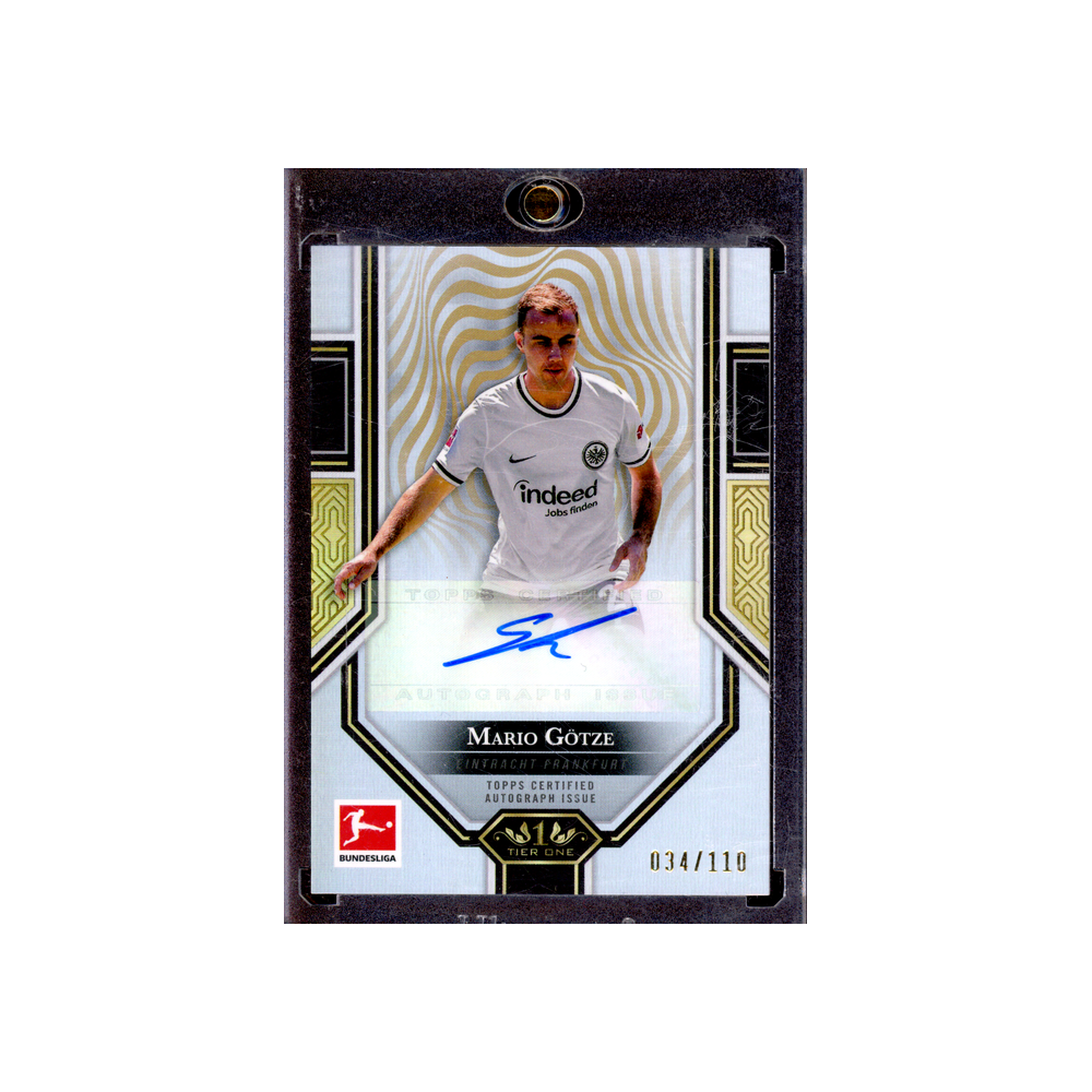 Mario Götze 2022-23 Topps Tier One Ball Magnet Auto /110
