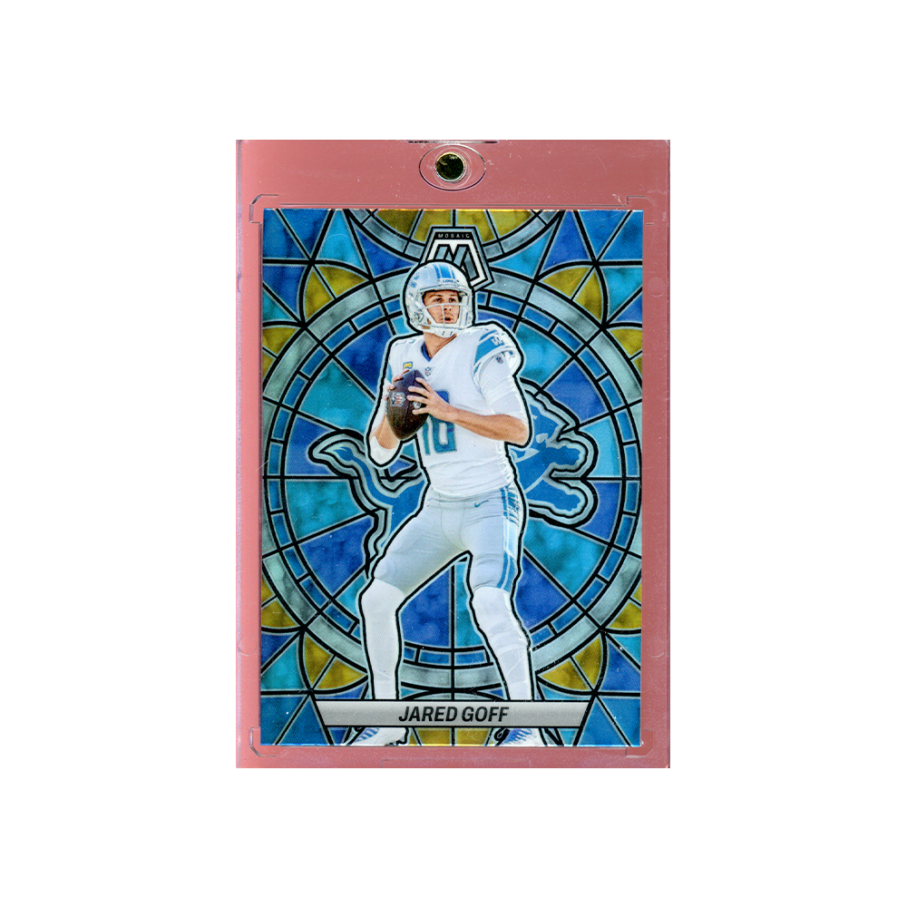 Jared Goff 2023 Panini Mosaic Football Stained Glass