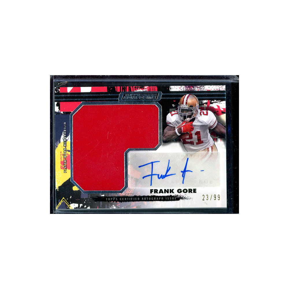 Frank Gore 2023 Topps Composite Football Jumbo Patch Auto /99
