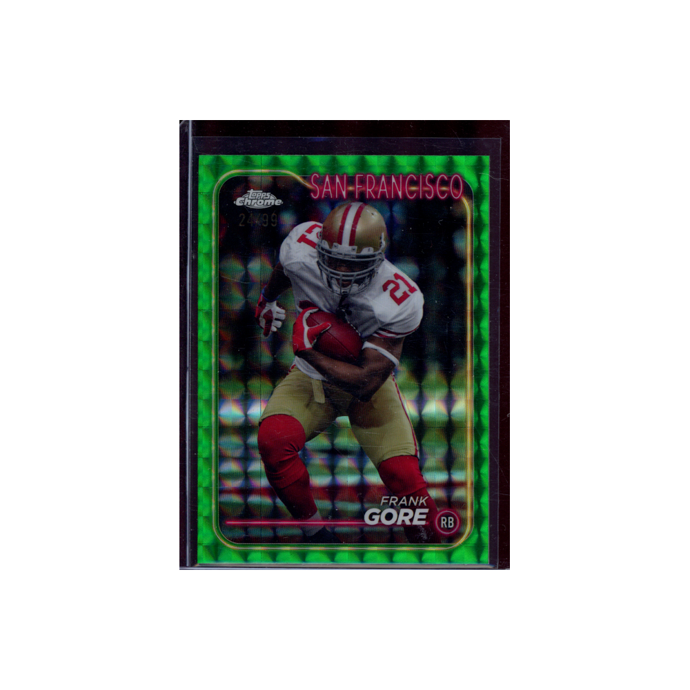 Frank Gore 2024 Topps Chrome Football Green /99