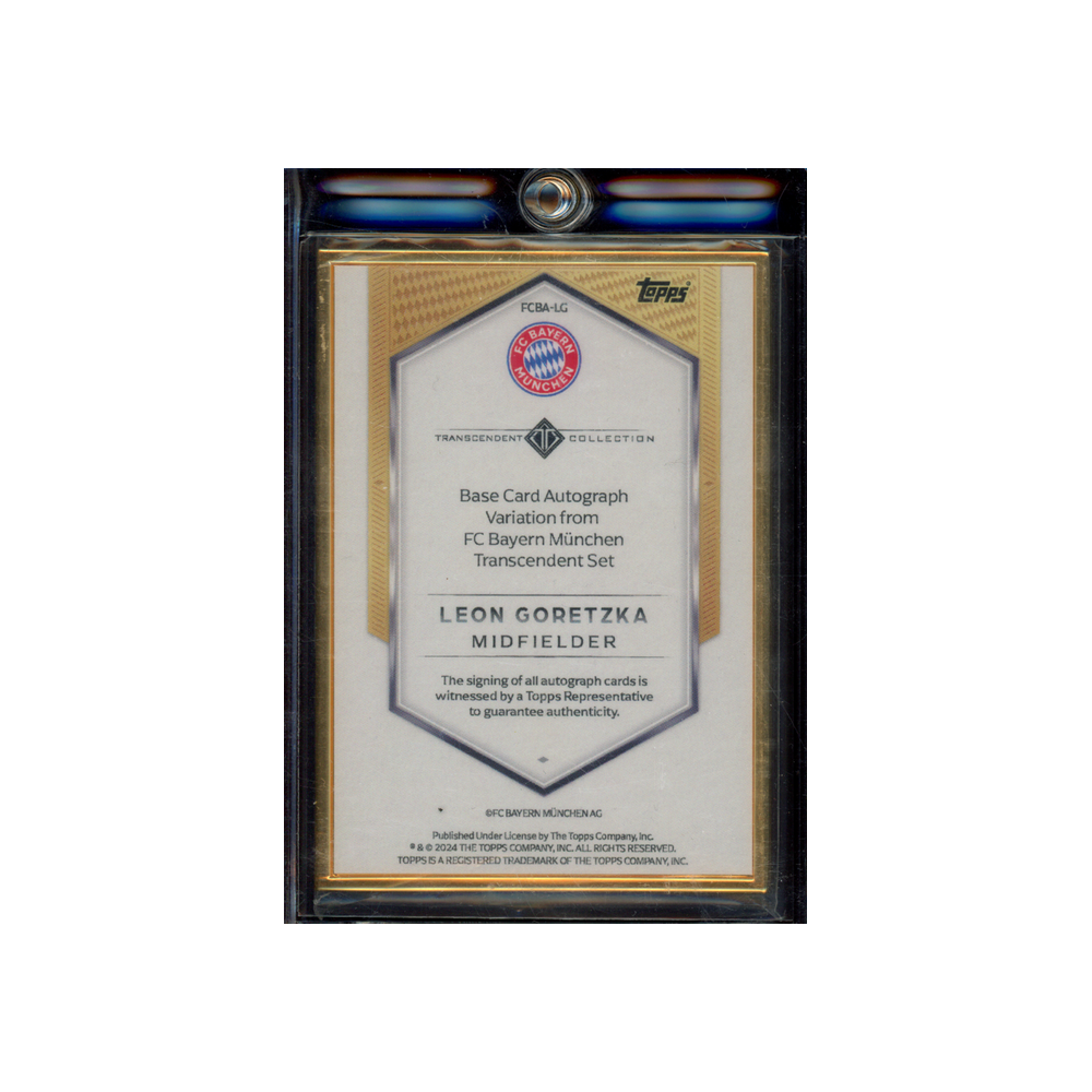 Leon Goretzka 2024 Topps Transcendent Collection Variation Auto Framed /15