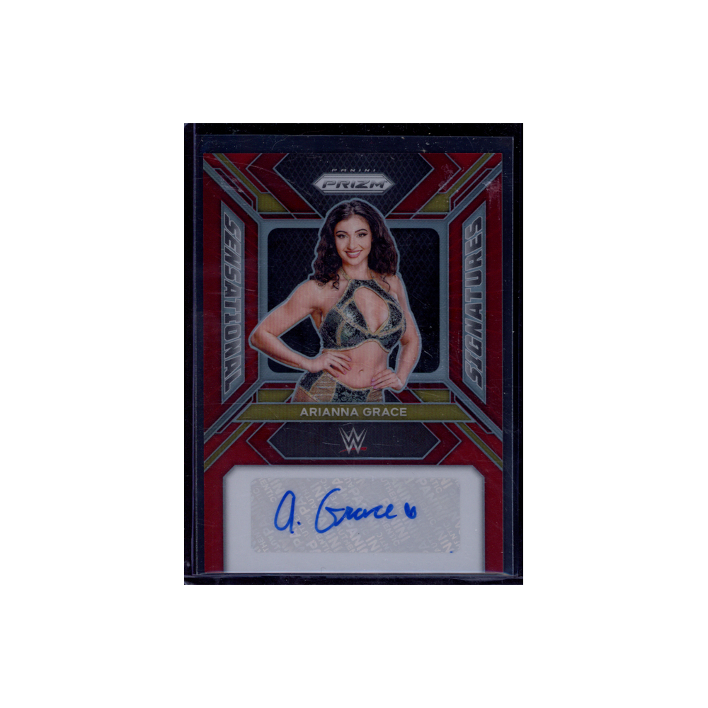 Arianna Grace 2024 Panini Prizm WWE Sensational Signatures Auto Red /99
