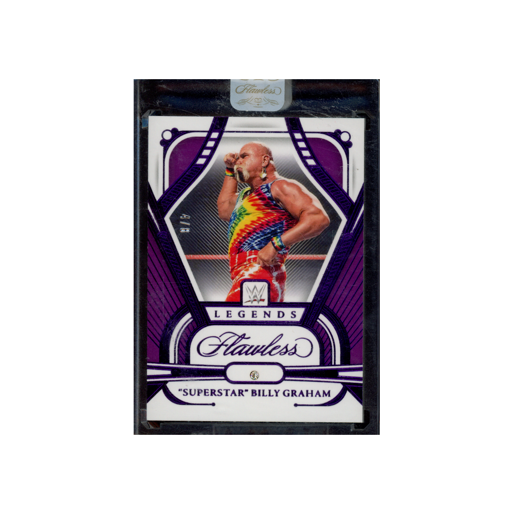 Superstar Billy Graham 2024 Panini Flawless WWE Legends Purple Diamond /8
