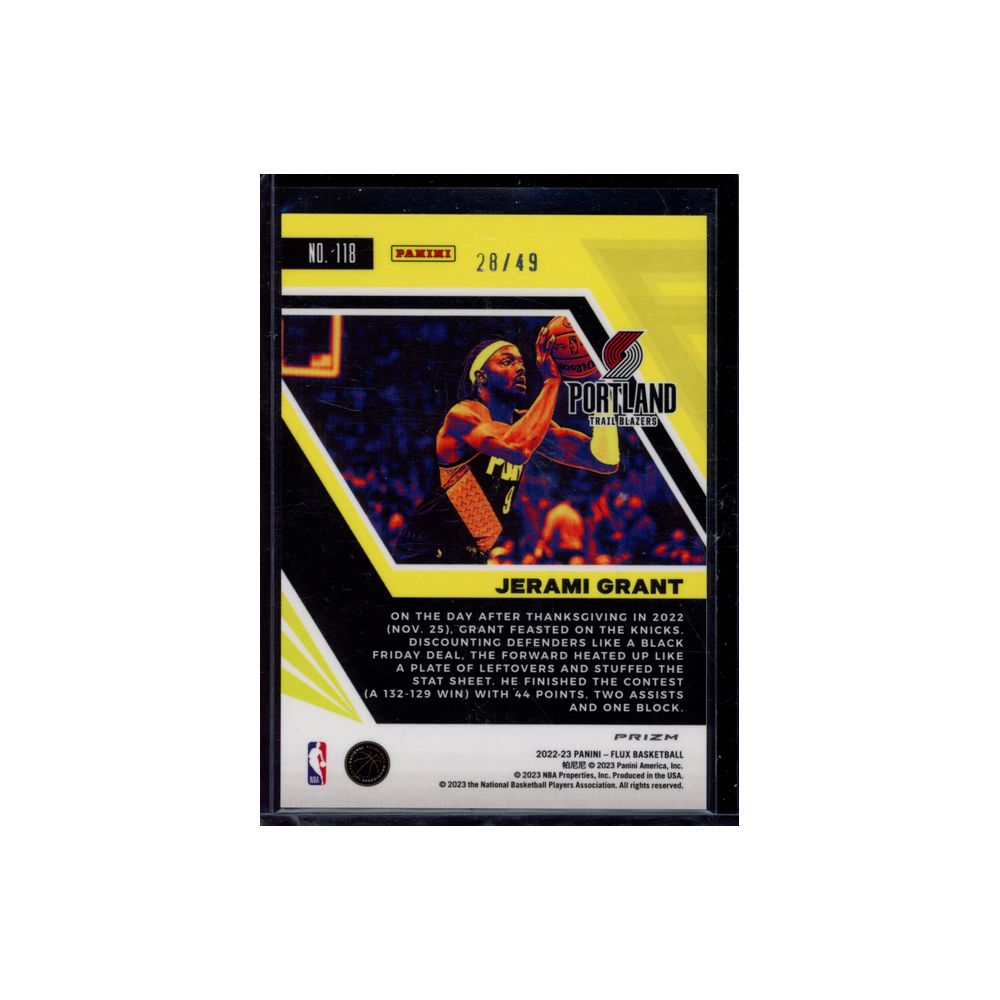 Jerami Grant 2022-23 Panini Flux Basketball /49