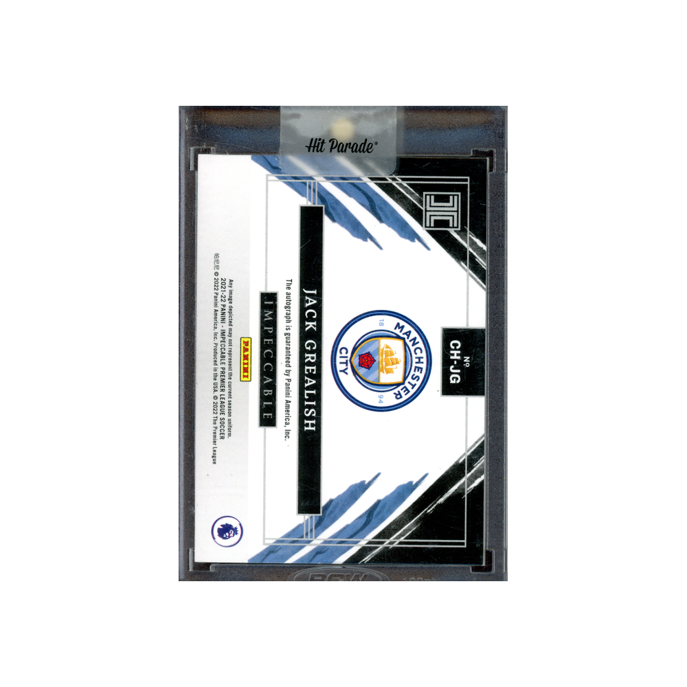 Jack Grealish 2021-22 Panini Impeccable Premier League Soccer Club History Auto /94