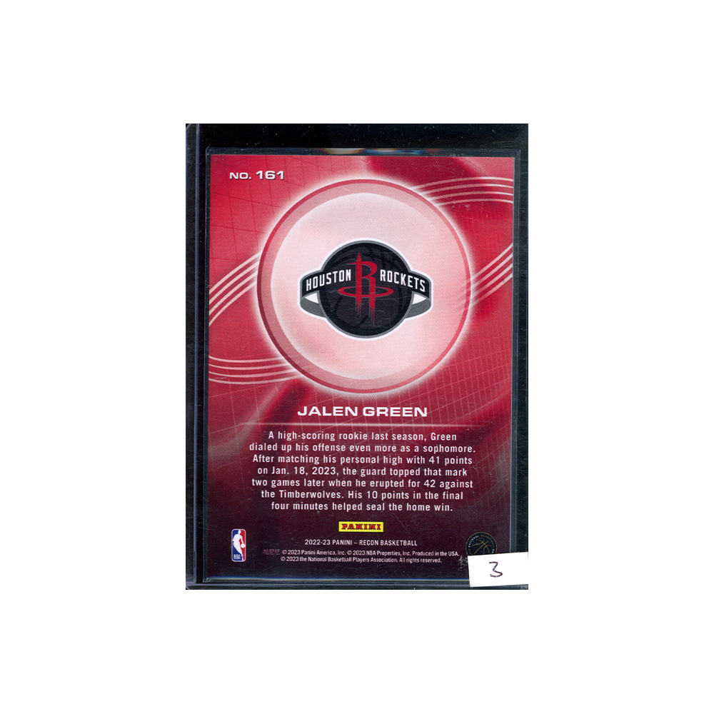 Jalen Green 2022-23 Panini Recon Basketball /299
