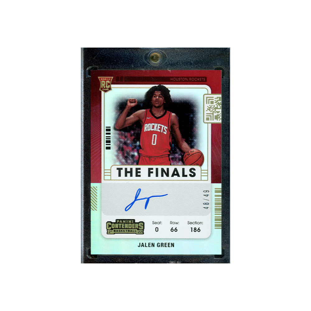 Jalen Green 2021-22 Panini Contenders Basketball The Finale Rookie Ticket Auto /49