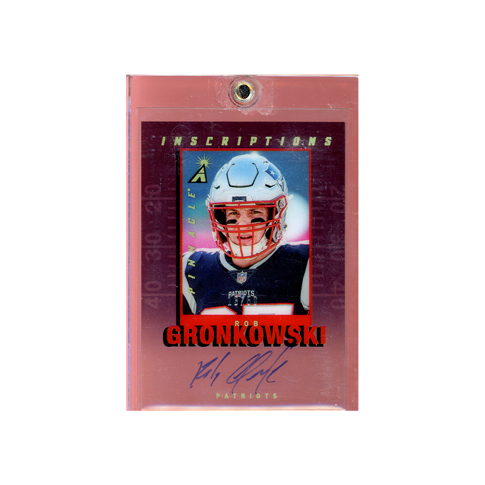 Rob Gronkowski 2019 Panini Pinnacle Football Inscriptions Auto /50
