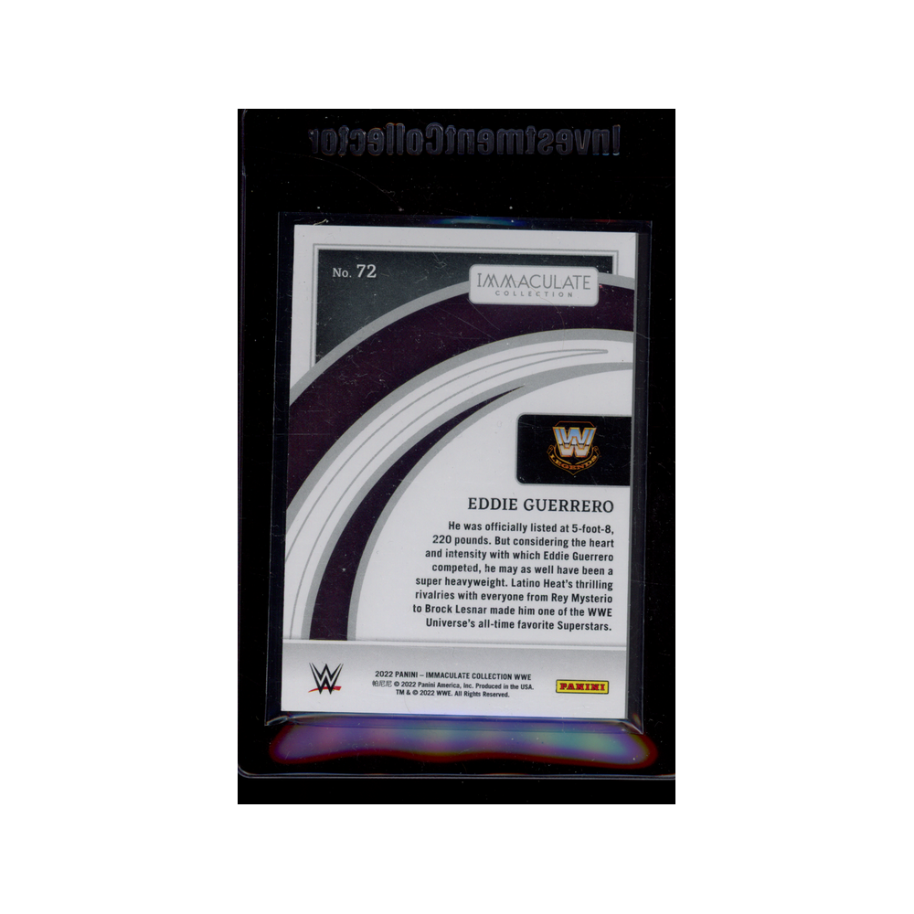 Eddie Guerrero 2022 Panini Immaculate Collection WWE Red /40