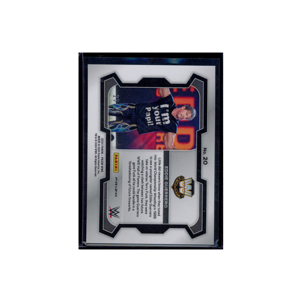 Eddie Guerrero 2024 Panini Prizm WWE Undercard Blue Disco Prizm /25